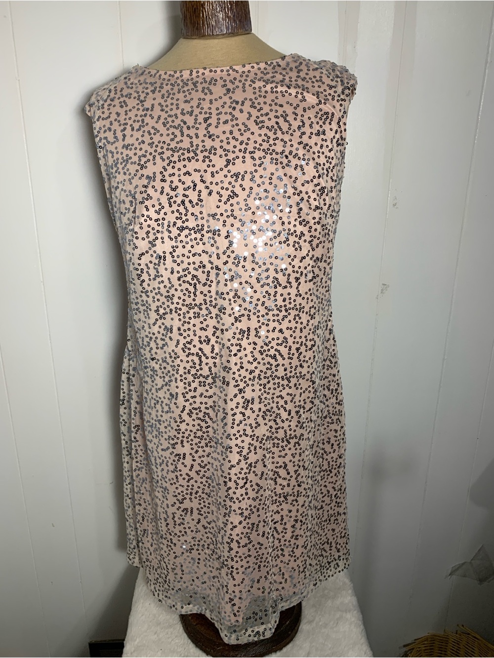 Womens Pink and Silver Sequins Dress. Venus. Size 12.